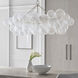 Julie Neill Talia LED 51 inch Burnished Silver Leaf Linear Chandelier Ceiling Light, Medium